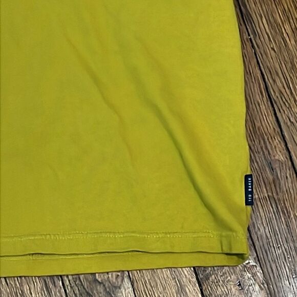 TED BAKER London Mustard Yellow Knit Polo size 6 (xl) - Picture 4 of 6